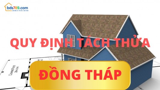 Quy định mới về điều kiện, diện tích tách thửa đất tại Đồng Tháp