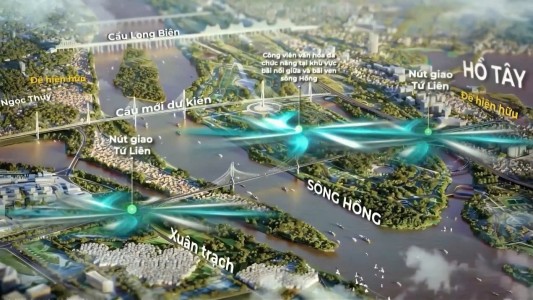 5 VÙNG ĐẦU TƯ "VÀNG" DỰ ÁN TRỤC ĐẠI LỘ CẢNH QUAN SÔNG HỒNG (300.000 TỶ ĐỒNG)