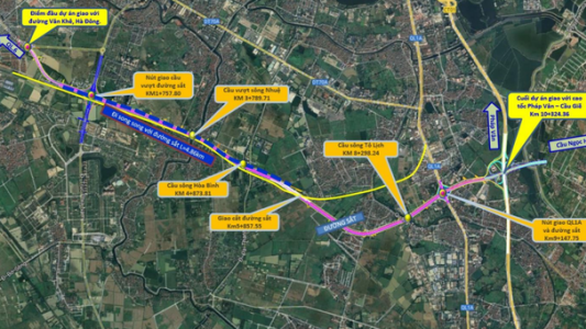 Đường Vành đai 3.5 Phúc La – Văn Phú đến Pháp Vân – Cầu Giẽ hơn 5.600 tỷ đồng: Trục kết nối chiến lược của khu Nam Hà Nội