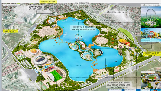 Sơ đồ quy hoạch Công viên Thể thao Hà Đông Hà Nội: Không gian xanh 98ha tạo cú hích cho bất động sản khu Tây