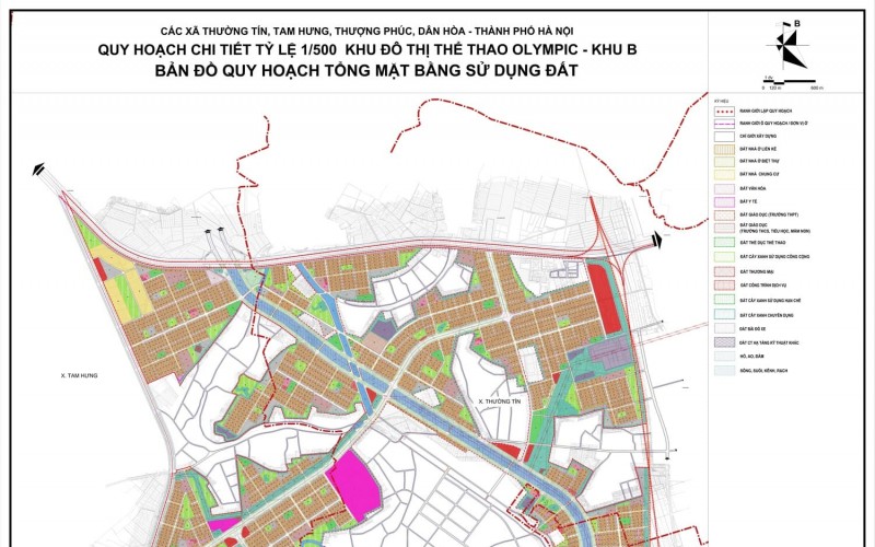 Tải file PDF quy hoạch 1/500 khu B dự án Vin Olympic Hà Nội mới nhất