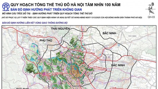 TOÀN VĂN Quy hoạch tổng thể Thủ đô Hà Nội tầm nhìn 100 năm: Sông Hồng trở thành trục phát triển chiến lược