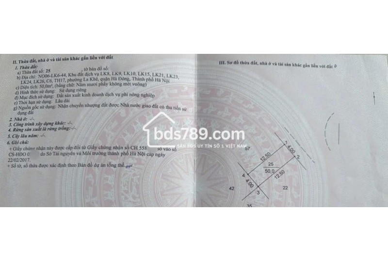 Bán nhà 4 tầng đẹp - Vị trí đắc địa Dọc Bún 1, Hà Đông - Diện tích 50m² - Giá 13.7 tỷ