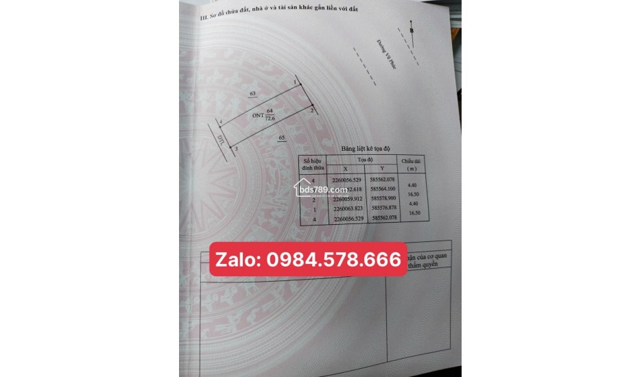 Bán lô đất mặt đường Kinh Doanh Vũ Phúc, TP Thái Bình – Vị trí đắc địa, kinh doanh thuận lợi