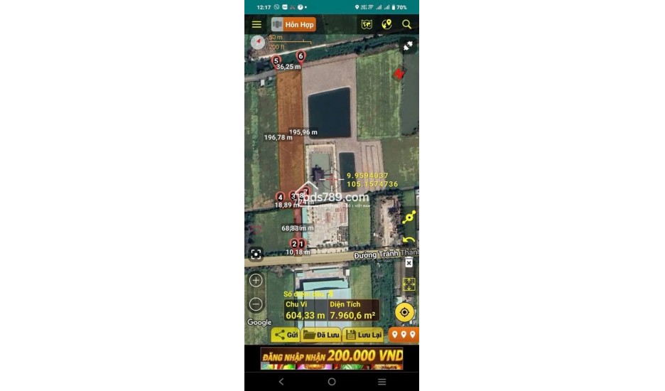 Bán Đất Ruộng Và Vườn 7.000m² – 2 Mặt Tiền, Đầu Tư Tiềm Năng Tại Châu Thành, Kiên Giang