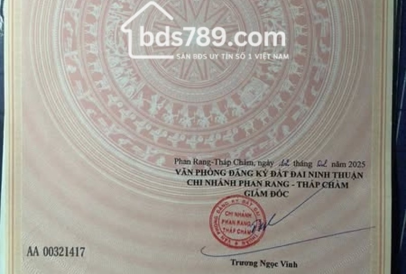 BÁN LÔ ĐẤT THỔ CƯ - TẶNG NHÀ CẤP 4 - PHƯỜNG KINH DINH, PHAN RANG, NINH THUẬN
