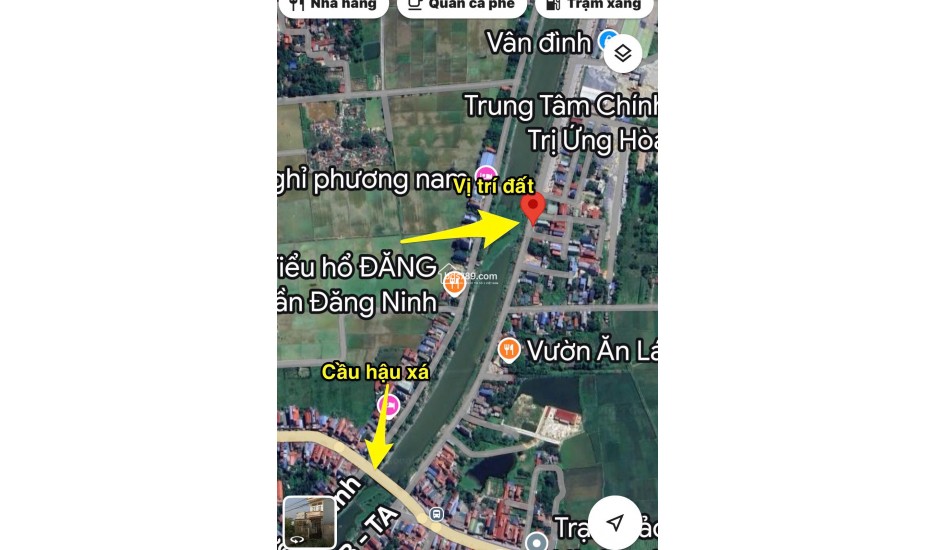 Bán đất mặt trục chính bờ sông Nguyễn Thượng Hiền Vân Đình giá dưới 3 tỷ