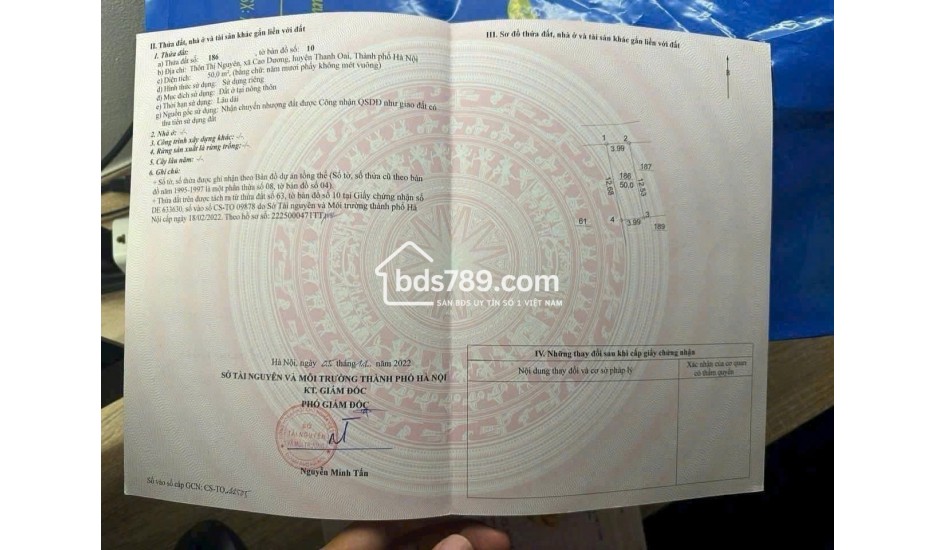 Bán đất Thị Nguyên Cao Dương Thanh Oai – ô tô tránh, trục chính thôn, giá chỉ 2 tỷ