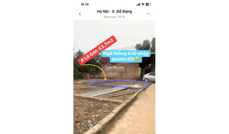 Bán đất lô góc Động Giã Đỗ Động Thanh Oai Hà Nội giá tốt liên hệ Minh Quyền 0559686112