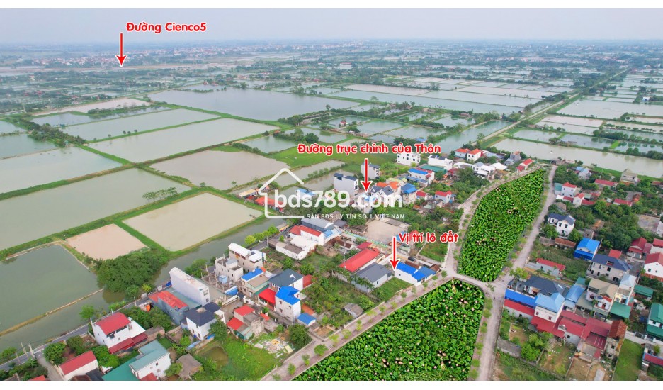 Bán đất vị trí siêu đẹp – gần hồ sen, gần khu công nghiệp, giá chỉ 3.1 tỷ