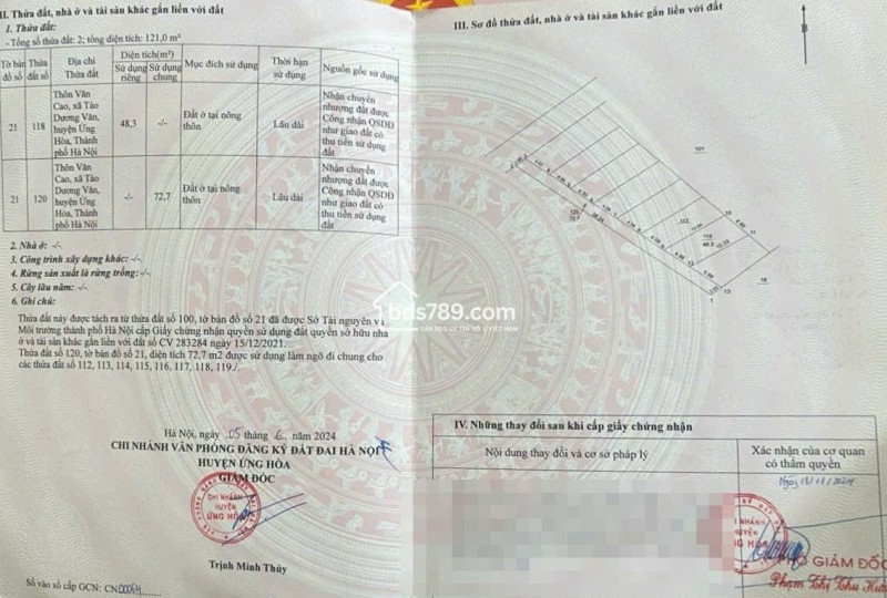 Cơ hội vàng sở hữu đất nền vị trí đắc địa tại Vân Đình, Ứng Hòa