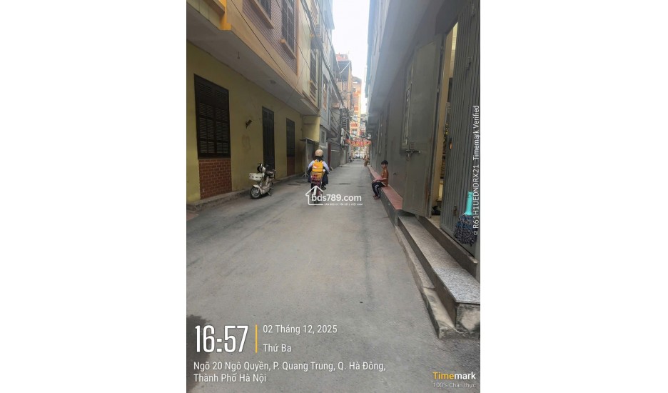 Bán đất lô góc ngõ 20 Ngô Quyền Hà Đông 48m², ô tô vào đất, cách mặt phố 50m