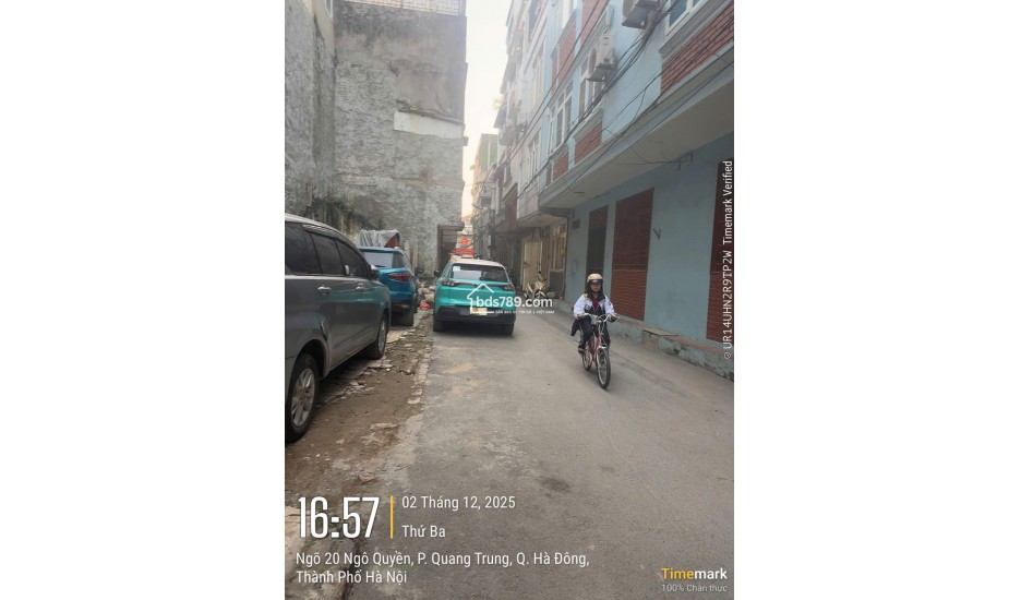 Bán đất lô góc ngõ 20 Ngô Quyền Hà Đông 48m², ô tô vào đất, cách mặt phố 50m