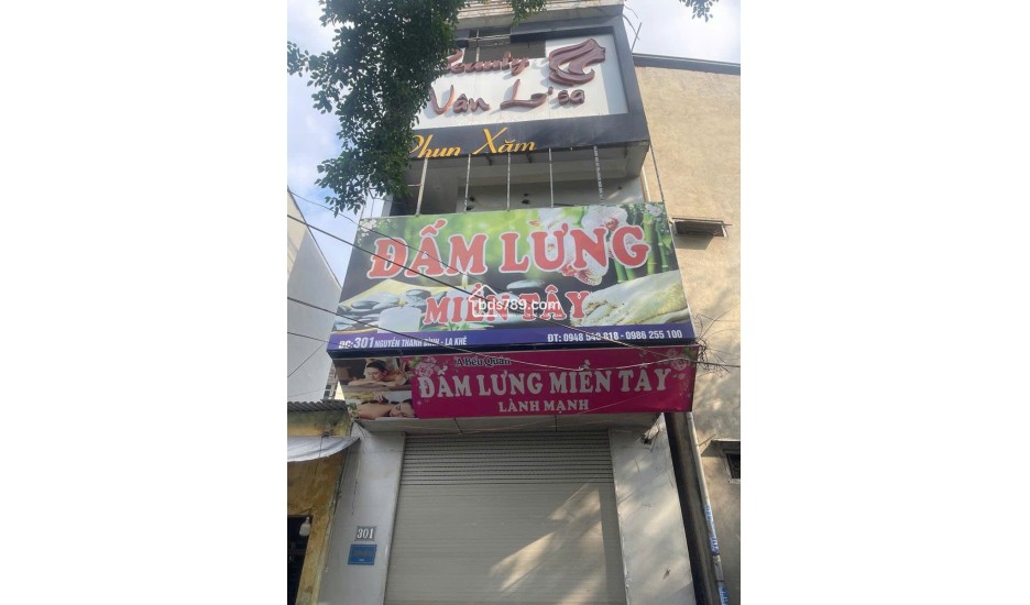 Bán nhà mặt phố Nguyễn Thanh Bình (Tố Hữu) La Khê Hà Đông 33,5m², 4 tầng, 1 mặt phố 1 mặt ngõ