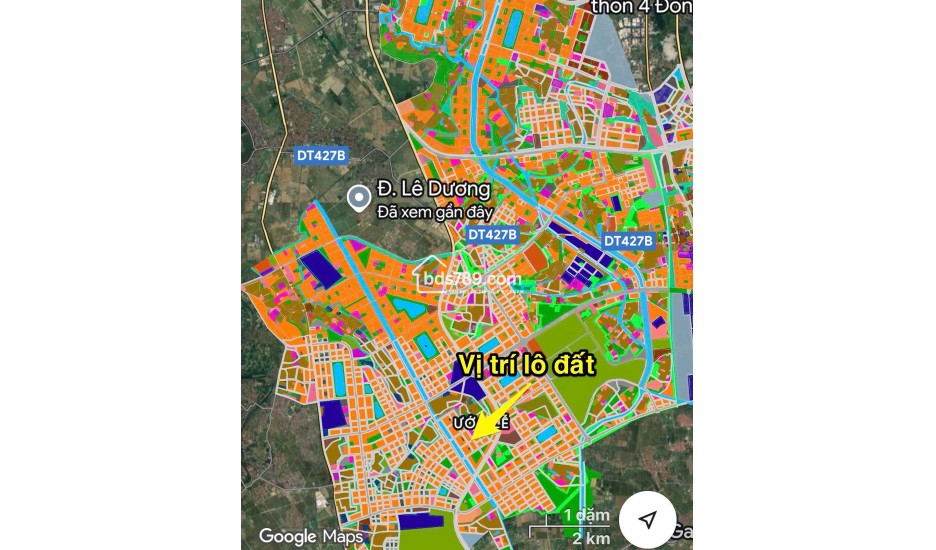 Bán lô đất tại Phúc Thụy, Tân Ước, huyện Thanh Oai, Hà Nội.