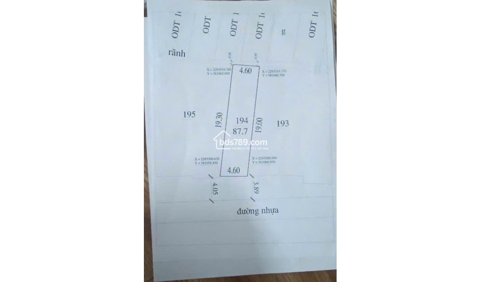 Chính chủ gửi bán lô đất giãn dân diện tích 87,7m² tại phố Nguyễn Thượng Hiền, thị trấn Vân Đình, huyện Ứng Hòa, Hà Nội.