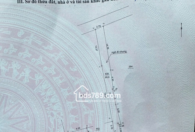 BÁN ĐẤT BIÊN GIANG | 33.7M² | CÁCH ĐƯỜNG Ô TRÁNH 30M | GIÁ 2.65 TỶ