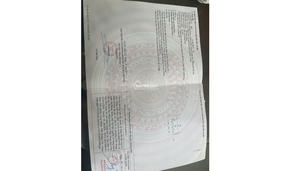 Bán nhà 5 tầng Bích Hòa, ngõ Chùa Thanh Lương – Gần QL21B – Giá 5,45 tỷ