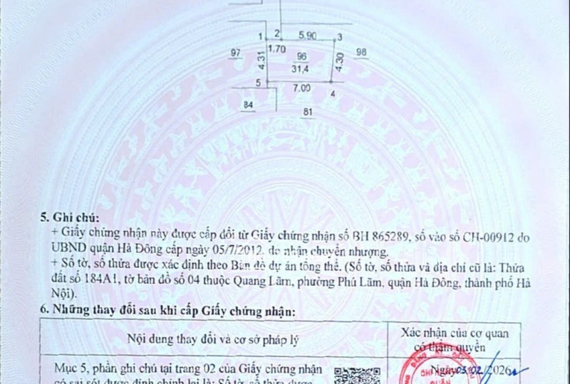 BÁN NHÀ QUANG LÃM – PHÚ LƯƠNG, HÀ ĐÔNG, GẦN CHỢ – SÁT ĐẠI HỌC ĐẠI NAM