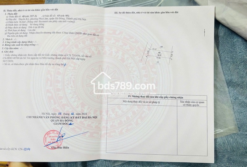 BÁN NHÀ TỔ 8 HUYỀN KỲ – PHÚ LƯƠNG, HÀ ĐÔNG, NGÕ THẲNG ĐẸP