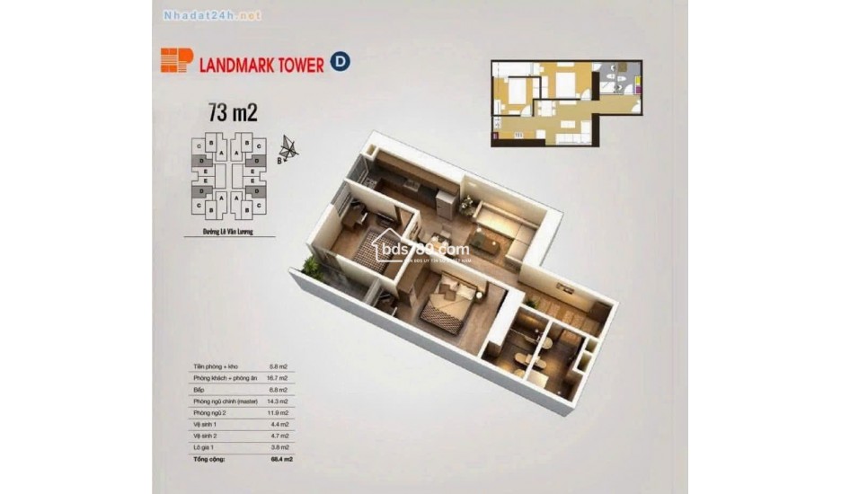 BÁN CHUNG CƯ CT3 THE PRIDE – HÀ ĐÔNG | 2PN 2VS – DIỆN TÍCH ĐẸP – GIÁ TỐT