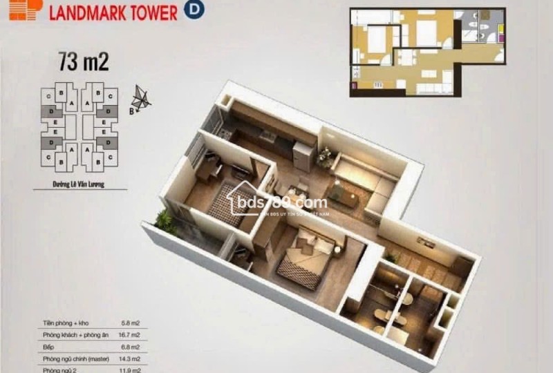 BÁN CHUNG CƯ CT3 THE PRIDE – HÀ ĐÔNG | 2PN 2VS – DIỆN TÍCH ĐẸP – GIÁ TỐT