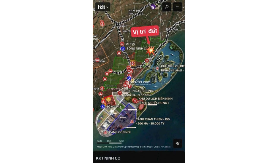 Chính chủ bán lô đất mặt biển tài chính chỉ 900tr, ngay cạnh kcn visip