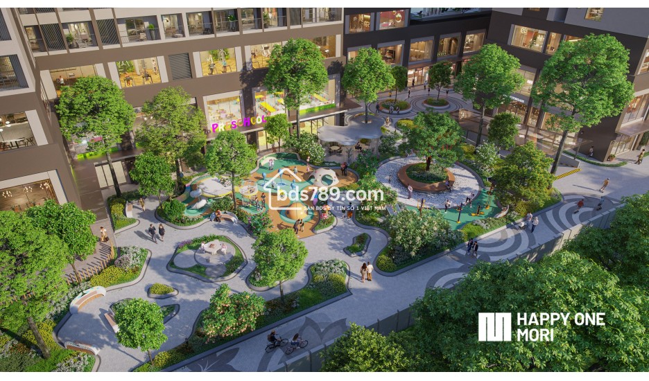 Bán căn hộ 2PN, CK 4%, dt: 78,5m2 giá từ 3,3 tỷ - Happy One Mori